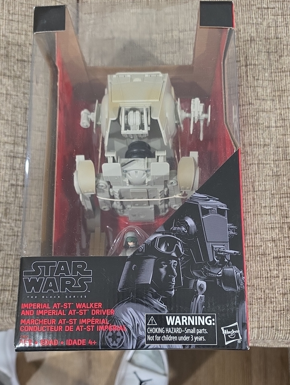 Hasbro Star Wars Imperial AT-ST Walker Toy - White, Black, Red